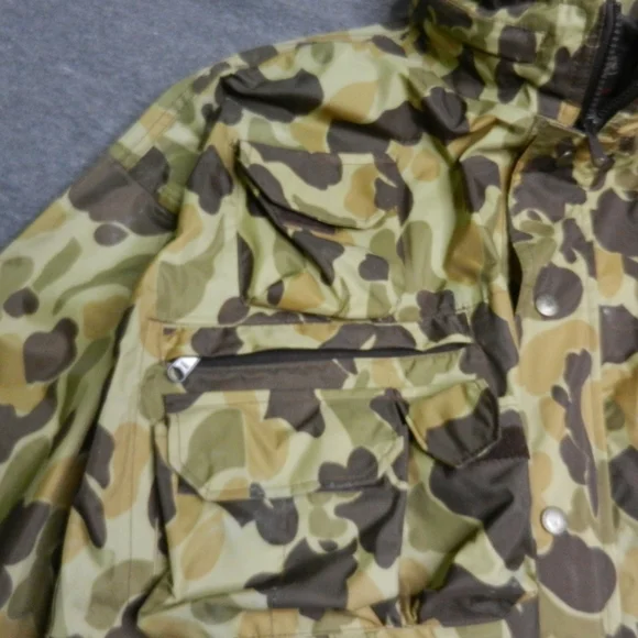 VINTAGE Hodgman Wading Jacket Size XL‎ Duck Frog Camo Nylon Fishing Lakestream - Picture 11 of 16